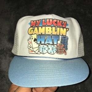 VTG MY Lucky Gambling Hat, Trucker Hat